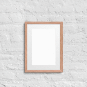 Matte Paper Framed Poster With Mat